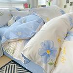 AVIVI Постельное белье, 4 предмета, простыня 180x220 см, белый moonlight - фото 9