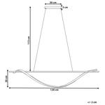 Подвесной светильник Beliani, 30x120x143 см, черный - фото 3