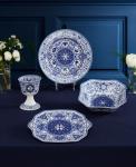 Иудейская сервировочная миска Spode, blue - фото 2