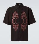 Вышитая рубашка Reflection Commas, Charcoal/Mauve - фото