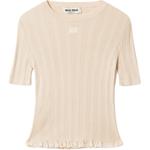 Вязаный свитер Limestone MIU MIU, Limestone - фото 3