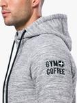 Мужская худи Fleck Gym+Coffee, Grey Fleck - фото 2