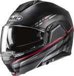 Шлем HJC i100 sysma, Black/Grey/Red - фото