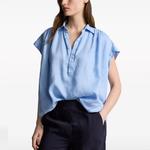Polo Ralph Lauren Рубашка Polo Pony Embroidered Curved Hem Blouse - фото 5