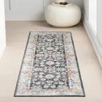 Ковер Breigh Medallion Bordered Area Rug nuLOOM, 122x183 см, синий - фото 10