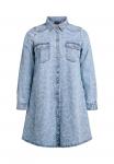 Платье Zizzi DESTROYED-MUSTER, Light B Laser Heart/Light-Blue Denim - фото 4
