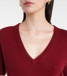 Кашемировый топ Jardin des Orangers, бордовый - фото 4