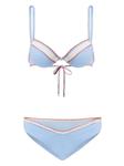 TWINSET бикини с декоративной строчкой, синий - фото