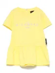 Платье с логотипом John Richmond Junior, желтый - фото