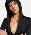 Платье миди с капюшоном Medusa Biggie Versace, черный - фото 5