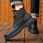 Мужские ботинки Cahhrrn X Martin Boot Men Beige Kymoou - фото 16