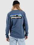 Лонгслив Patagonia P-6 Logo Responsibili Longsleeve, utility blue - фото 3