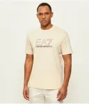 Футболка regular fit Ea7, бежевый - фото