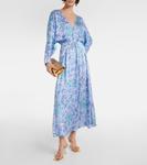 Платье миди с принтом Poupette St Barth, Blue Ananas - фото 2