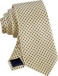 Мужской галстук Tommy Hilfiger Core в мелкий горошек, Yellow Micro Dot - фото 4