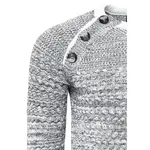 Вязаный свитер Rusty Neal с модными пуговицами, белый - фото 9