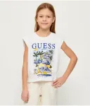 Блуза oversize fit Guess, белый - фото