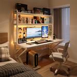 Комплект стола со стулом 140 см белый с перфорированной панелью - фото