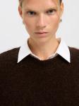 Свитер SELECTED SLFGABRIELLA, темно-коричневый - фото 6