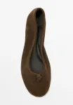 Балетные туфли Massimo Dutti, Dark Brown - фото 3
