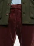Вельветовые брюки на молнии Michael Coal, красный - фото 5