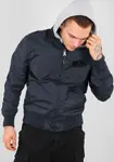 Куртка-бомбер Alpha Industries "MA-1 TT HOOD", с капюшоном, синий - фото 4