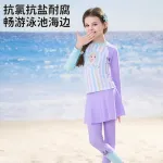 Детский купальник 2 предмета для детей от 3 до 7 лет Disney, фиолетовый - фото 4