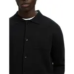 Кардиган Selected Mike Relaxed Fit, черный - фото 6