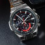 Часы CASIO Quartz EDIFICE Waterproof Mens Silver Analog, цвет silver - фото 2