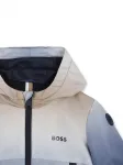 Пальто на молнии с капюшоном BOSS Kidswear, синий - фото 3
