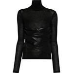 Топ с контрастной вставкой NANUSHKA, черный - фото 3