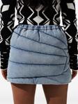 Стеганая мини-юбка Perfect Moment, синий - фото 3