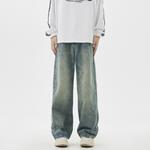 Мужские джинсы, брюки прямого кроя средней жесткости Naicha Studio, 24706 синий (fleece-lined) - фото 7