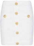 Мини-юбка букле Balmain, белый - фото