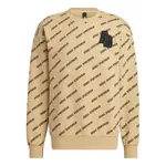 Свитер monogram sweatshirt 'tan black' Adidas, бежевый - фото