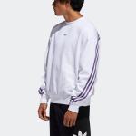 Толстовка adidas originals Side Stripe Loose Pullover White, белый - фото 4