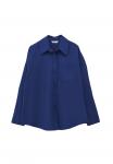 Блуза OXXO BUTTONED POPLIN , Blue Depths/Blue - фото 7