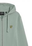 Толстовка с капюшоном на молнии Lyle & Scott, мятный - фото 6
