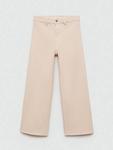 Детские бесшовные джинсы с широкими штанинами Mango, Light Brown - фото 3