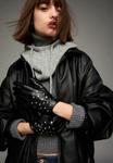 Перчатки Bershka STUDDED, Black - фото 2