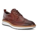 Туфли Men's St.1 Hybrid Wingtip Shoe In Cognac ECCO, Cognac - фото