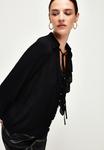 Блузка-рубашка ONE SIDE RUFFLED adL, цвет black - фото 5
