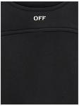 Укороченный свитшот OFF-WHITE, черный - фото 4