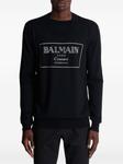 Джемпер Couture Label вязки интарсия Balmain, черный - фото 5