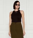 Топ Pinko DISTINTO Slim Fit, коричневый - фото 3