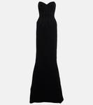 Платье-бюстье Ode из крепа Maticevski, черный - фото