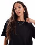 Футболка New Look oversize черного цвета - фото 3