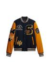Куртка Superdry & Co VINTAGE PATCHED VARSITY, Eclipse Navy Mustard/Blue - фото 7