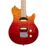 Электрогитара Sterling by Music Man Axis Guitar, Quilted Maple, Spectrum Red - фото 3