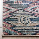 Ковер SAFAVIEH, 305 x 427 см, Madison Collection, Black & Orange, Moroccan Boho Diamond Distressed Design, Non-Shedding & Easy Care, идеален для помещений с высокой проходимостью в гостиной, спальне (MAD455Z) - фото 4